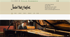 Desktop Screenshot of juniorbach.org